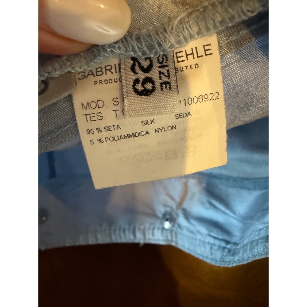 Gabriele Strehle Jeans Pants Women 29 Blue NWT Silk Blend Strenesse Luxury - Picture 9 of 12